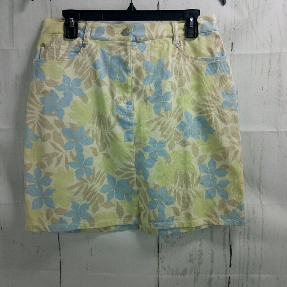 Ann Taylor Women's Size 10 Floral A-Line Skirt - Picture 1 of 7